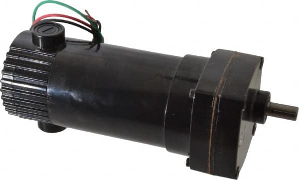 Bison Gear - 90 VDC, 139 RPM, 12.9:1 Gear Ratio, Parallel Gearmotor - 42 Torque, 1/10 hp, TENV Enclosure - Exact Tooling