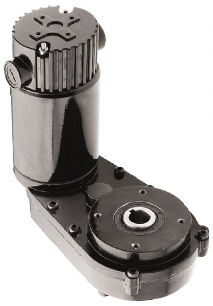 Bison Gear - 90 VDC, 15 RPM, 121.4:1 Gear Ratio, Parallel Offset Gearmotor - 26 Frame, 187 Torque, 1/20 hp, TENV Enclosure - Exact Tooling