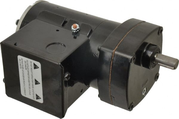 Bison Gear - 115 Volt, 63 RPM, 25.2:1 Gear Ratio, Parallel Gearmotor - 49 Torque, 1/20 hp, TENV Enclosure - Exact Tooling