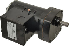 Bison Gear - 115 Volt, 63 RPM, 25.2:1 Gear Ratio, Parallel Gearmotor - 49 Torque, 1/20 hp, TENV Enclosure - Exact Tooling