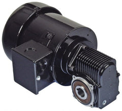 Bison Gear - 115 Volt, 124 RPM, 13:1 Gear Ratio, Right Angle Gearmotor - 32 Frame, 38 Torque, 1/8 hp, TEFC Enclosure - Exact Tooling