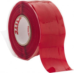 Loctite - 1" x 10', Red Silicone Electrical Tape - 0.5 mil Thick, 400 V/mil Dielectric Strength - Exact Tooling