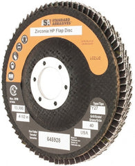 Standard Abrasives - Flap Disc - Polyester Backing, Arbor Attaching System - Exact Tooling