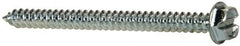 Value Collection - #8 Hex Washer Head Slotted Sheet Metal Screw - Steel, 2" Length Under Head, Grade 2 - Exact Tooling