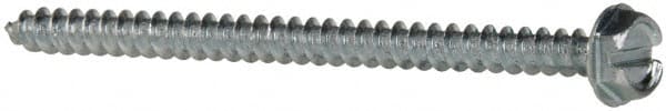 Value Collection - #10 Hex Washer Head Slotted Sheet Metal Screw - Steel, 3" Length Under Head, Grade 2 - Exact Tooling