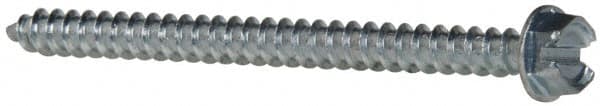 Value Collection - #12 Hex Washer Head Slotted Sheet Metal Screw - Steel, 3" Length Under Head, Grade 2 - Exact Tooling