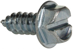Value Collection - #14 Hex Washer Head Slotted Sheet Metal Screw - Steel, 5/8" Length Under Head, Grade 2 - Exact Tooling