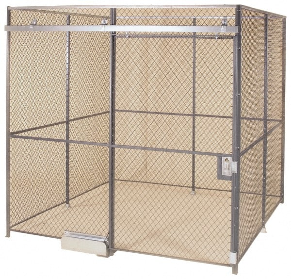Folding Guard - 20' Long x 15" Wide, Woven Wire Room Kit - 4 Walls - Exact Tooling