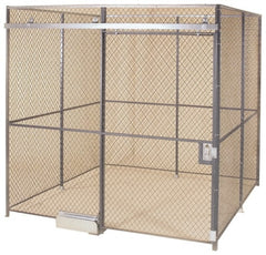 Folding Guard - 20' Long x 15" Wide, Woven Wire Room Kit - 4 Walls - Exact Tooling