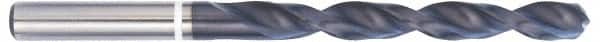 Accupro - 15/32" 118° Cobalt Jobber Drill - TiAlN Finish, Right Hand Cut, Parabolic Flute, Straight Shank, 151mm OAL, DX Point - Exact Tooling