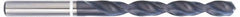 Accupro - #16 118° Cobalt Jobber Drill - TiAlN Finish, Right Hand Cut, Parabolic Flute, Straight Shank, 80mm OAL, DX Point - Exact Tooling