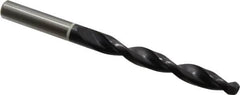 Accupro - 25/64" 118° Cobalt Jobber Drill - TiAlN Finish, Right Hand Cut, Parabolic Flute, Straight Shank, 133mm OAL, DX Point - Exact Tooling