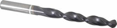 Accupro - 7/16" 118° Cobalt Jobber Drill - TiAlN Finish, Right Hand Cut, Parabolic Flute, Straight Shank, 142mm OAL, DX Point - Exact Tooling