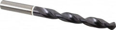 Accupro - 12mm 118° Cobalt Jobber Drill - TiAlN Finish, Right Hand Cut, Parabolic Flute, Straight Shank, 151mm OAL, DX Point - Exact Tooling