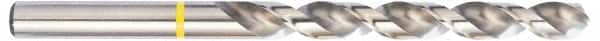 Accupro - #12 130° Vanadium High Speed Steel Jobber Drill - Bright Finish, Right Hand Cut, Spiral Flute, Straight Shank, 86mm OAL, Split Point - Exact Tooling