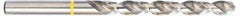 Accupro - #12 130° Vanadium High Speed Steel Jobber Drill - Bright Finish, Right Hand Cut, Spiral Flute, Straight Shank, 86mm OAL, Split Point - Exact Tooling