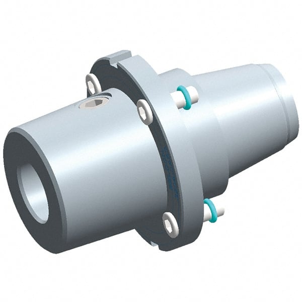 Exsys-Eppinger - PRECI-FLEX Straight Shank with Weldon Flat 1/4" Hole End Mill Holder/Adapter - 1/4" Nose Diam, 40mm Projection, Through Coolant - Exact Tooling