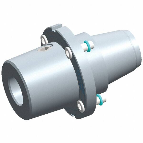 Exsys-Eppinger - PRECI-FLEX Straight Shank with Weldon Flat 3/8" Hole End Mill Holder/Adapter - 3/8" Nose Diam, 40mm Projection, Through Coolant - Exact Tooling