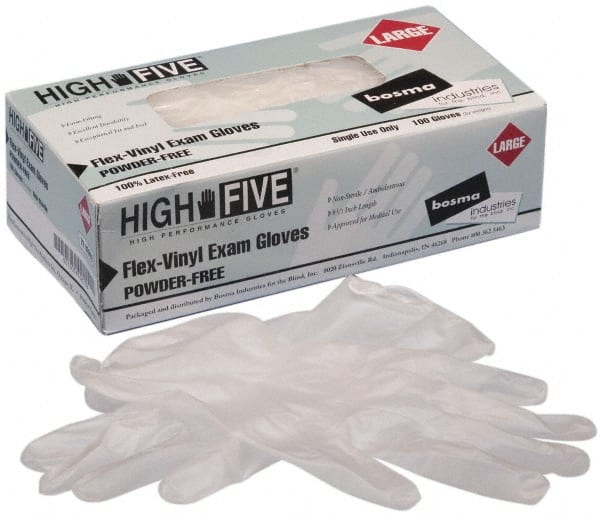 Ability One - Disposable/Single Use Gloves; Powder Style: Powder Free ; Material: Vinyl ; Thickness (mil): 5 ; Finish: Smooth ; Grade: Industrial ; FDA Approved: FDA Approved - Exact Tooling