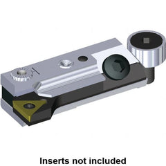 Kennametal - Series T-Style, Right Hand Cut, Boring Cartridge - 20.15mm Back of Bar to Cutting Edge, TCMT110204 Insert, 45.5mm OAL, 90° Lead Angle - Exact Tooling