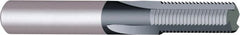 Vargus - 3/8-16 Thread, 1/4" Shank Diam, TiAlN Coating, Solid Carbide Straight Flute Thread Mill - 3 Flutes, 2.244" OAL, 3/8" Min Noml Diameter - Exact Tooling