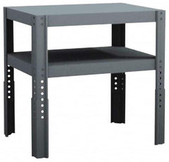 Value Collection - 24 Wide x 18" Deep x 18 to 24" High, Steel Work Table - Comfort Edge, Adjustable Height Legs - Exact Tooling