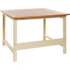 Value Collection - 60 Wide x 48" Deep x 33" High, Hardboard Workbench - Comfort Edge - Exact Tooling