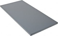 Value Collection - Steel Straight Edge Workbench & Workstation Top - 30" Deep, 1-1/2" High, Use with Workbenches - Exact Tooling