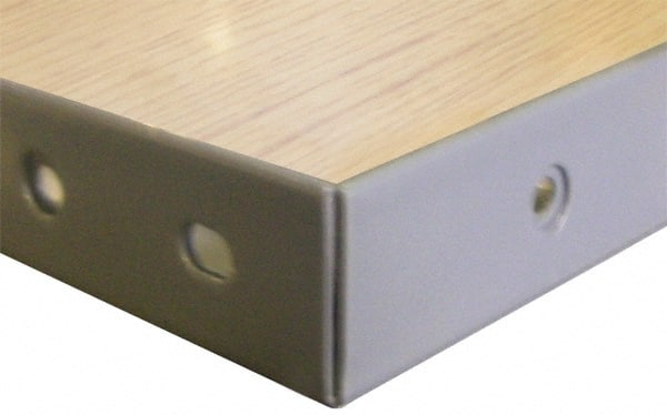 Value Collection - Steel Straight Edge Workbench & Workstation Top - 36" Deep, 1-5/8" High, Use with Workbenches - Exact Tooling