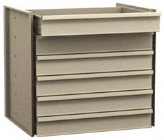 Value Collection - Steel Workbench & Workstation Drawer Kit - 27-1/4" Deep, Use with 72" Cabinet Bench - Exact Tooling