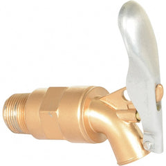 Vestil - 3/4" NPT Aluminum Adjustable Drum Faucet - 4" Long Extension - Exact Tooling