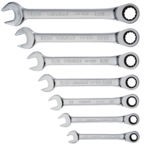 STANLEY® 7 Piece Ratcheting Combination Wrench Set – 12 Point - Exact Tooling