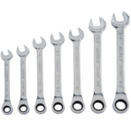 STANLEY® 7 Piece Metric Ratcheting Combination Wrench Set – 12 Point - Exact Tooling