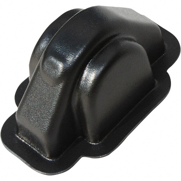 Made in USA - Flame Retardent ABS Housing Plastic Bearing Flange Mount - 3-1/8" Wide x 3-5/16" Outside Diam - Exact Tooling