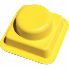 Made in USA - Flame Retardent ABS Housing Plastic Bearing Flange Mount - 4-1/16" Wide x 4-1/4" Outside Diam - Exact Tooling