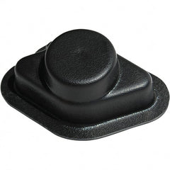 Made in USA - Flame Retardent ABS Housing Plastic Bearing Flange Mount - 2" Wide x 2-3/16" Outside Diam - Exact Tooling