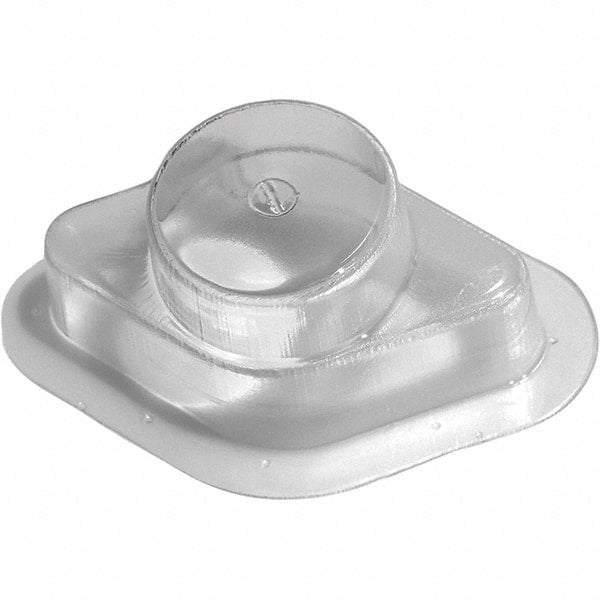Made in USA - Plastic Housing Plastic Bearing Flange Mount - 2-9/16" Wide x 2-3/4" Outside Diam - Exact Tooling