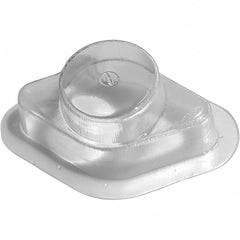 Made in USA - Flame Retardent ABS Housing Plastic Bearing Flange Mount - 6-1/2" Wide x 6-11/16" Outside Diam - Exact Tooling