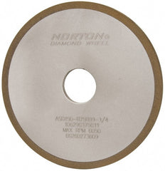 Norton - 6" Diam x 1-1/4" Hole x 1/4" Thick, 150 Grit Surface Grinding Wheel - Diamond, Type 1A1, Very Fine Grade, Resinoid Bond - Exact Tooling