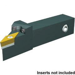 Kennametal - SVJC, Right Hand Cut, 93° Lead Angle, 25mm Shank Height x 25mm Shank Width, Neutral Rake Indexable Turning Toolholder - 110mm OAL, VBMT 11 03 04 Insert Compatibility, Series SVJC - Exact Tooling