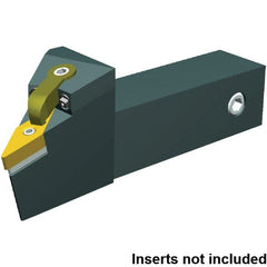 Kennametal - MVJN, Left Hand Cut, 93° Lead Angle, 25mm Shank Height x 25mm Shank Width, Negative Rake Indexable Turning Toolholder - 121mm OAL, VNMA 1604.. Insert Compatibility, Series Kenloc - Exact Tooling