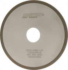 Norton - 6" Diam x 1-1/4" Hole x 1/4" Thick, 120 Grit Surface Grinding Wheel - CBN, Type 1A1, Fine Grade, Resinoid Bond - Exact Tooling
