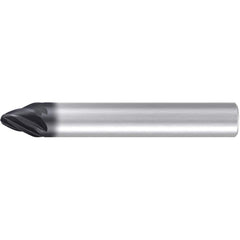 Emuge - Barrel Cutter End Mills; End Type: Circle Segment Taper-Form A ; Material: Solid Carbide ; Taper Angle Per Side: 20.00 ; Small End Diameter (mm): 4.00 ; Shank Diameter (mm): 10.0000 ; Length of Cut (mm): 12.5000 - Exact Tooling