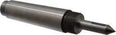 Riten - 1/2" Head Diam, Steel Long Point Solid Dead Center - 4MT Morse Taper, 1/2" Point Diam, 2" Point Length, 2-5/8" OAL - Exact Tooling