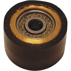 Dynabrade - 5/8" Wide Contact Arm & Wheel Assembly - 18" Belt Length, Crowned, Rubber, 70" Contact Wheel Diam - Exact Tooling