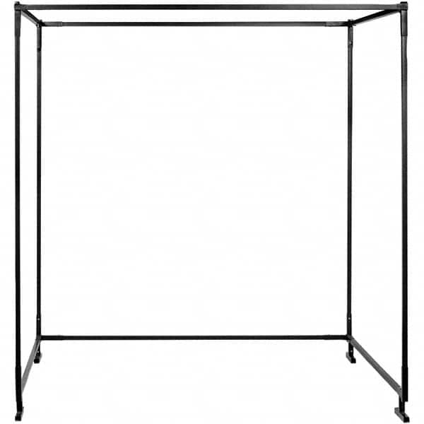 Steiner - 6' High x 8' Wide, Black Welding Screen Frame - Use with Protect-O-Screen HD Welding Booth - Exact Tooling