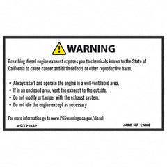 NMC - Safety & Facility Labels Message Type: Hazardous Materials Header: WARNING - Exact Tooling