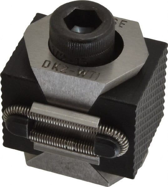 Mitee-Bite - 20,000 Lb Holding Force Double Vise Wedge Clamp - 1.65" Wide x 1.18" Deep x 1.18" High Base, 48 to 52 HRC, 1.65 to 1.93" Jaw Spread, 110 Lb/Ft Torque, 1/2-13 Screw Thread - Exact Tooling