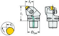 C5-CRSNR-35060-12ID Capto® and SL Turning Holder - Exact Tooling