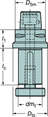 C6A3911025030 CAPTO ADAPTER - Exact Tooling